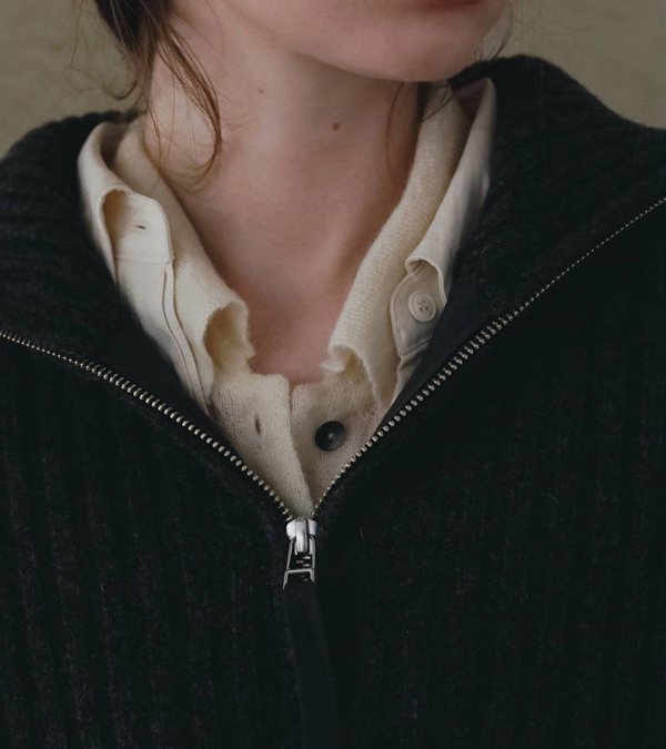 画像7: ハーフジップリブニット　Halfzip Rib Knit