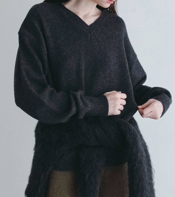 画像12: ウールVネックニット　Wool Vneck Knit