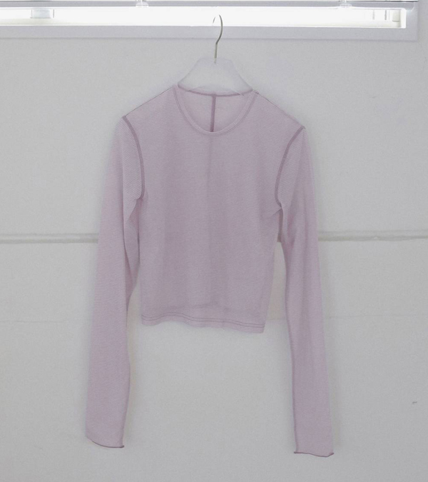 画像2: シアーボーダーロングTシャツ　Sheer Border Long T-shirts