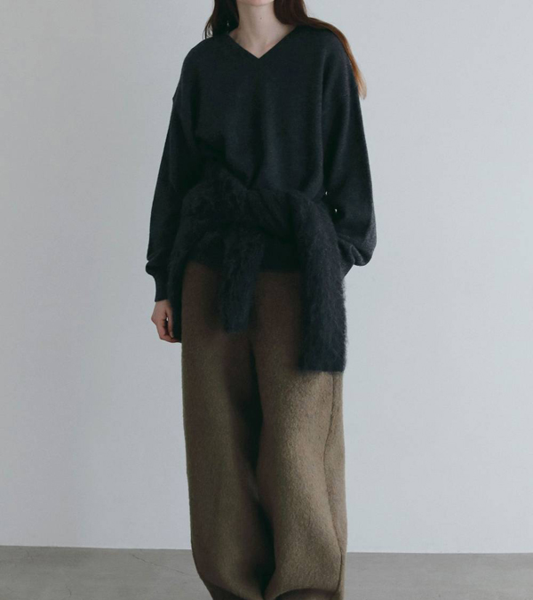 画像13: ウールVネックニット　Wool Vneck Knit