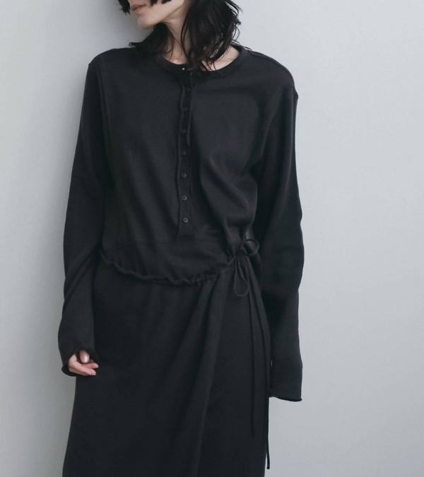 画像15: ジャガードラップワンピース　Jacquardrib Wrap Onepiece